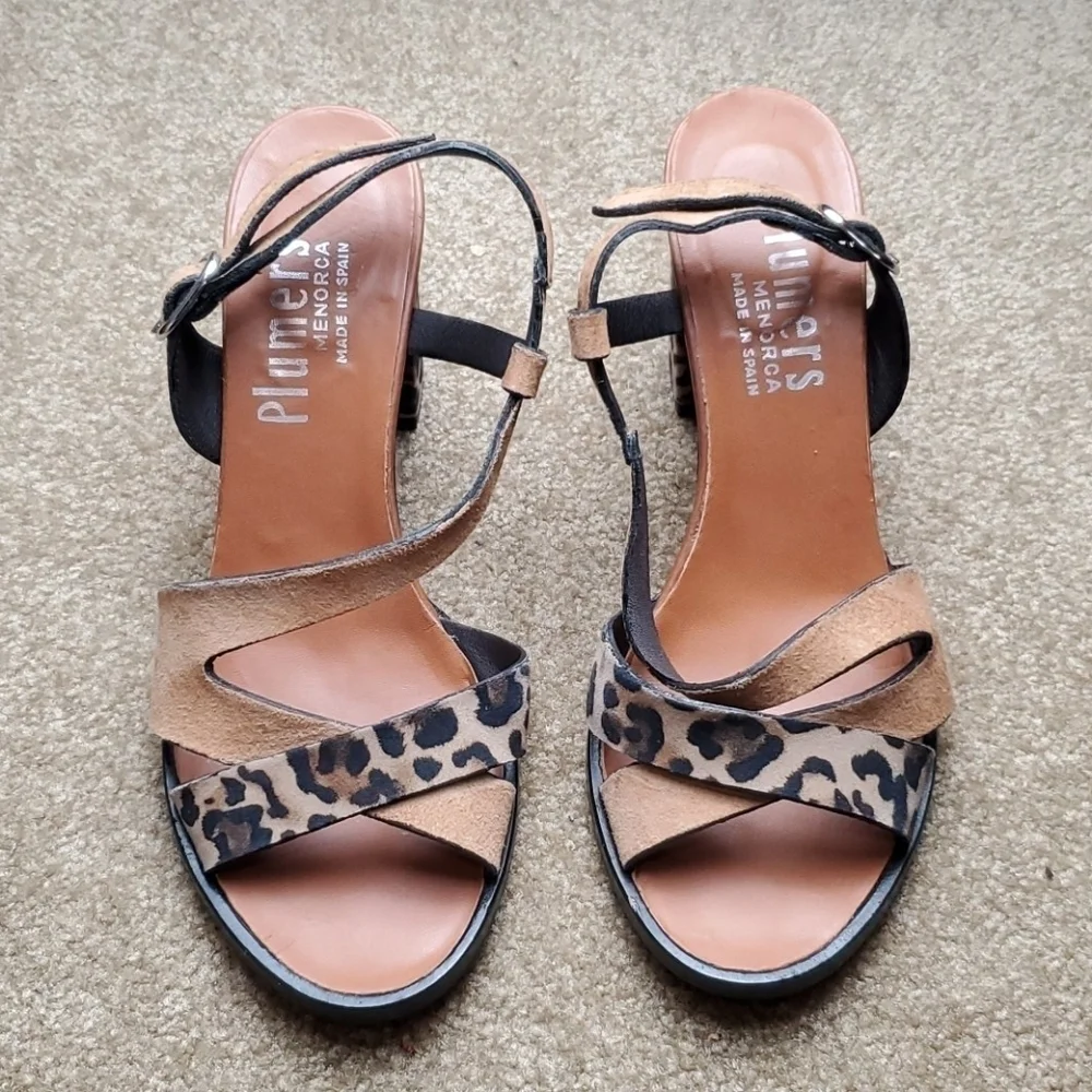 Plumers Leather Leopard Print‎ Heels